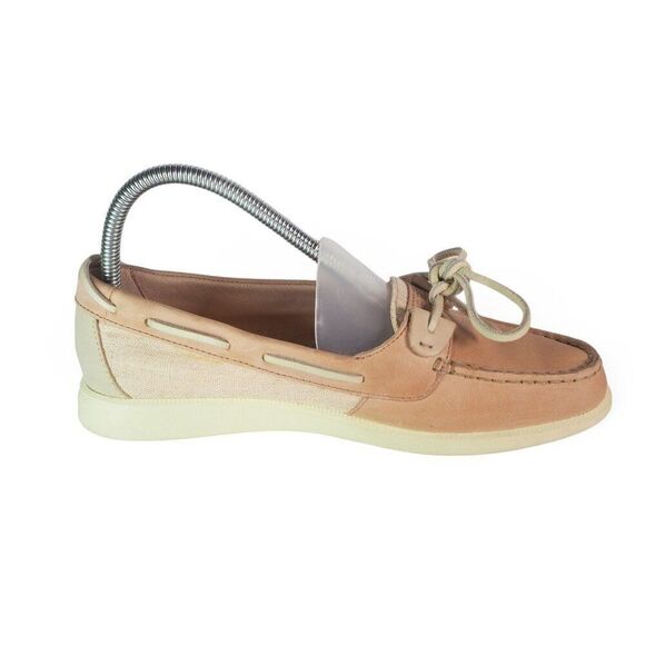 Sperry Top-Sider Oasis Leather / Canvas Boat Shoes "Blush Pink" STS82912 Women's - Picture 7 of 11